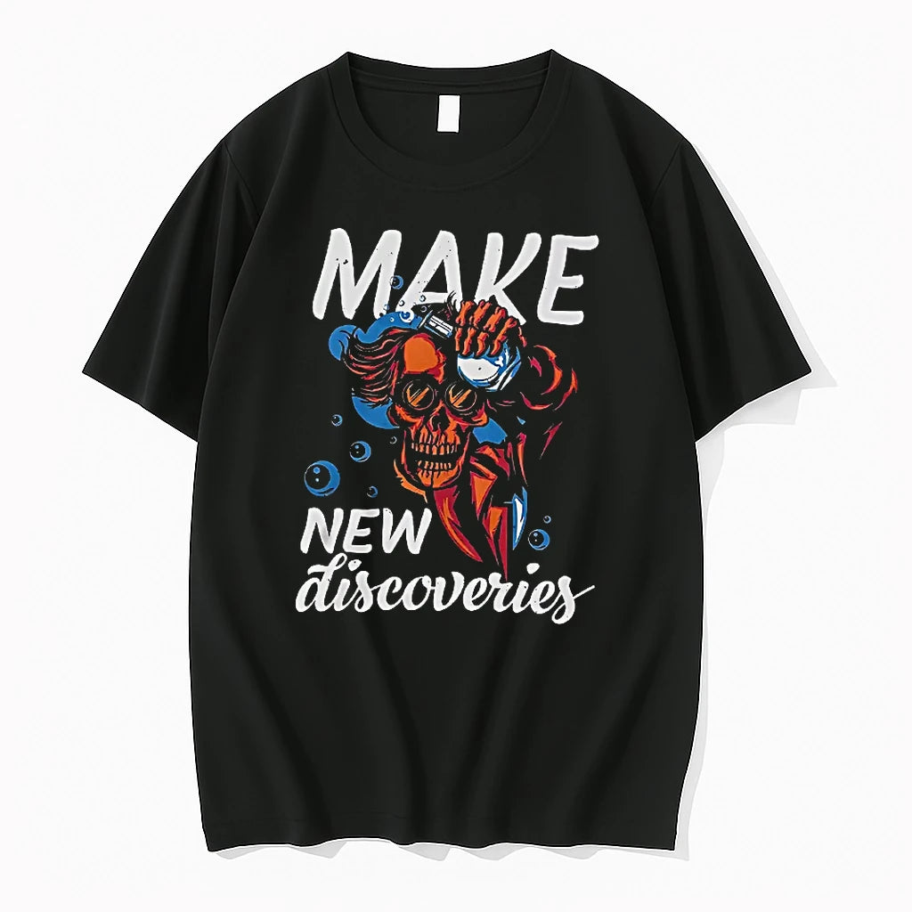 Officials Make New Discoveries Adventure Skull T Shirt Sweater