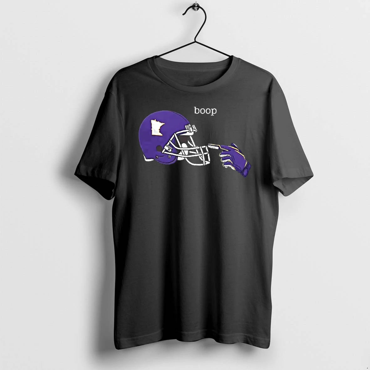 Officials Minnesota Vikings Football Boop Helmet T Shirt Sweater