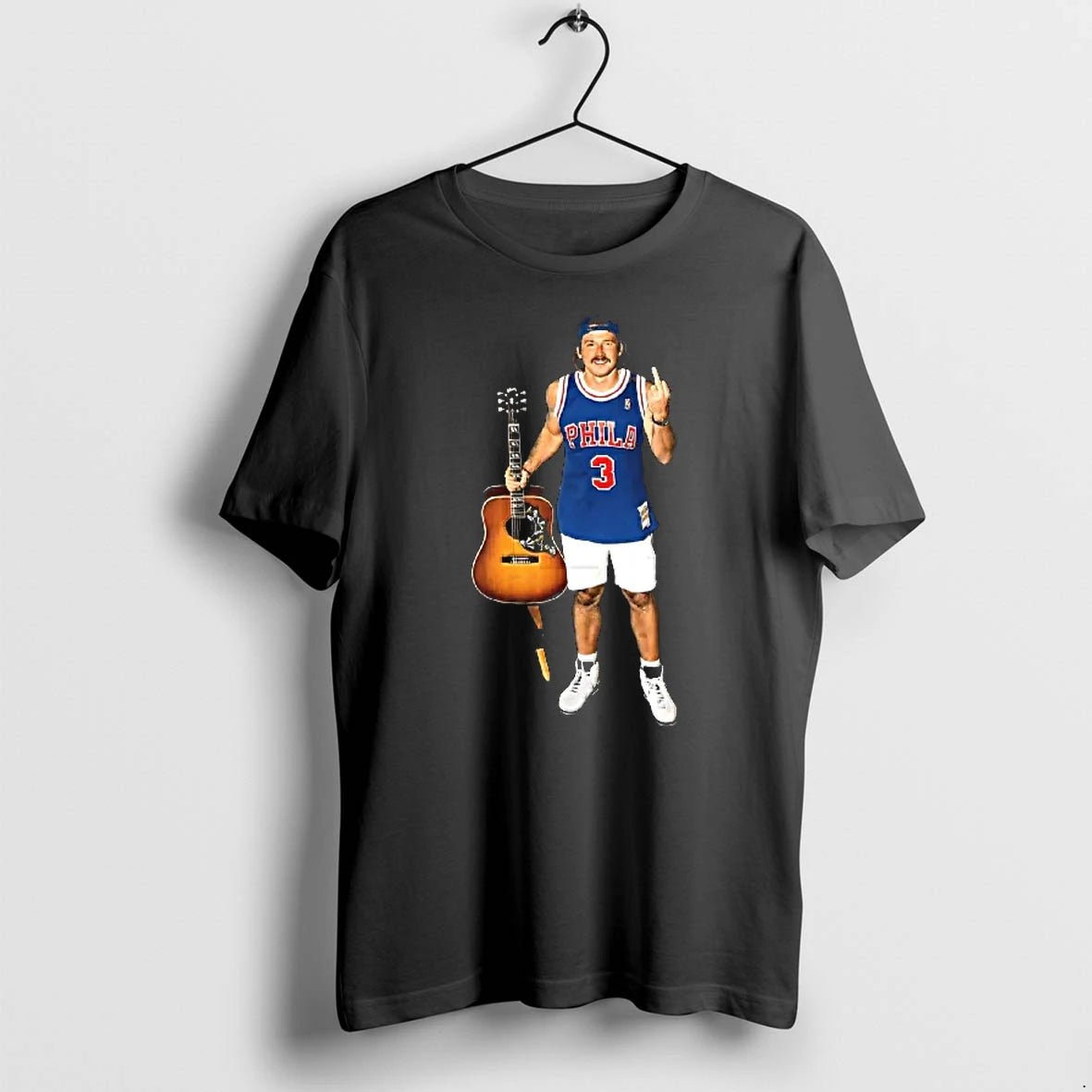 Officials Morgan Wallen Philadelphia 76ers Nba Middle Finger T Shirt Sweater