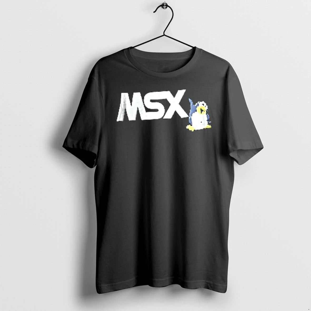 Officials Msx Classic Retro Pixel Art Penguin Video Game Character Youth T Shirt Sweater