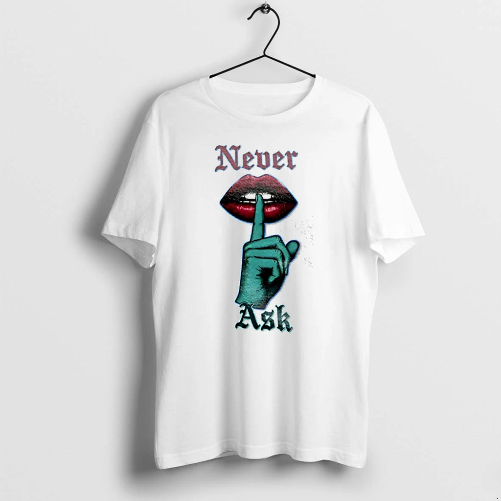 Officials Never Ask Green Finger Silencing Red Lips Women T Shirt Sweater