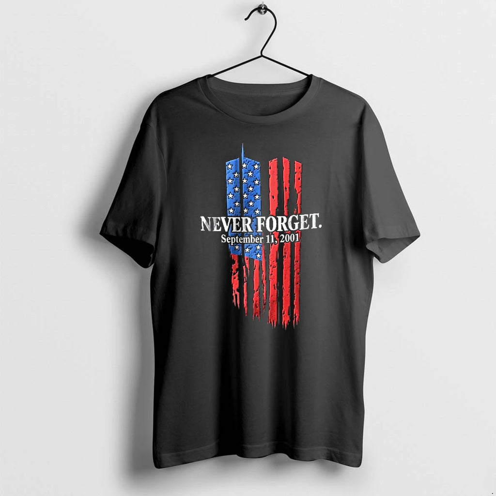 Officials Never Forget September 11 2001 Twin Towers Flag Youth T Shirt Sweater