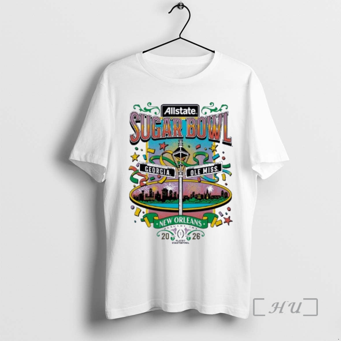 Officials Ole Miss Vs Georgia 2026 Allstate Sugar Bowl Nola Adult Premium T Shirts Sweater