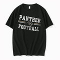 Officials Panther Football Growling Feline Head Logo Horizontal Stripes Men T Shirt Sweater