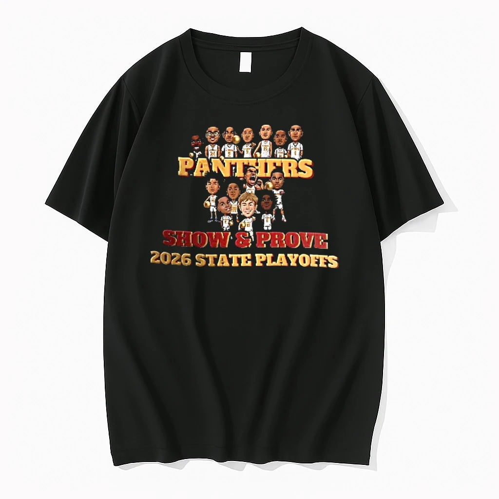 Officials Panthers Team 2026 State Playoffs Show And Prove Basketball T Shirt Sweater