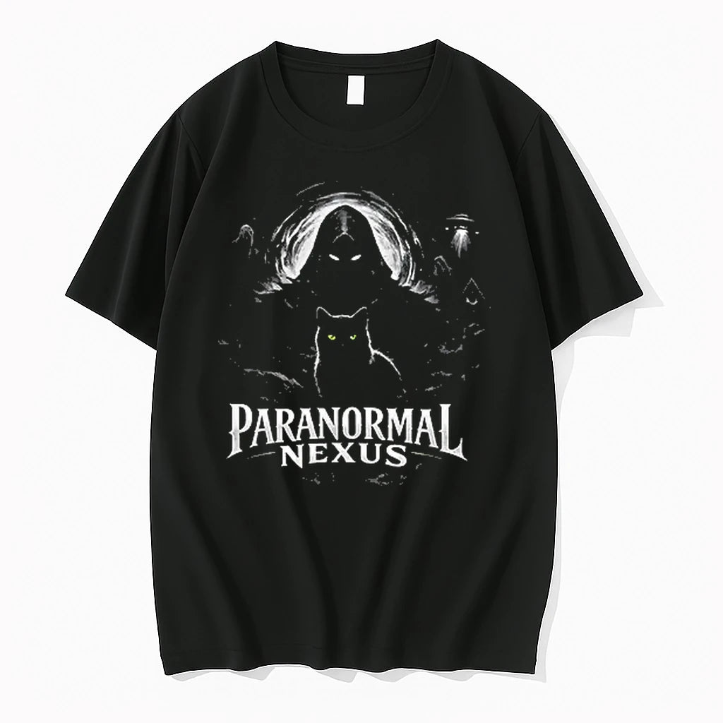 Officials Paranormal Nexus Black Cat T Shirt Sweater