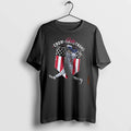 Officials Pete Crow Armstrong Batter Swing Distressed American Flag Shield Men T Shirt Sweater