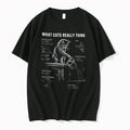 Officials Physics Cat What Cats Really Think Projectile Motion Force Momentum Impulse T Shirt Sweater