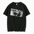 Officials Pitbull Monochrome Close Up Face Aviator Sunglasses Framed Portrait Men T Shirt Sweater