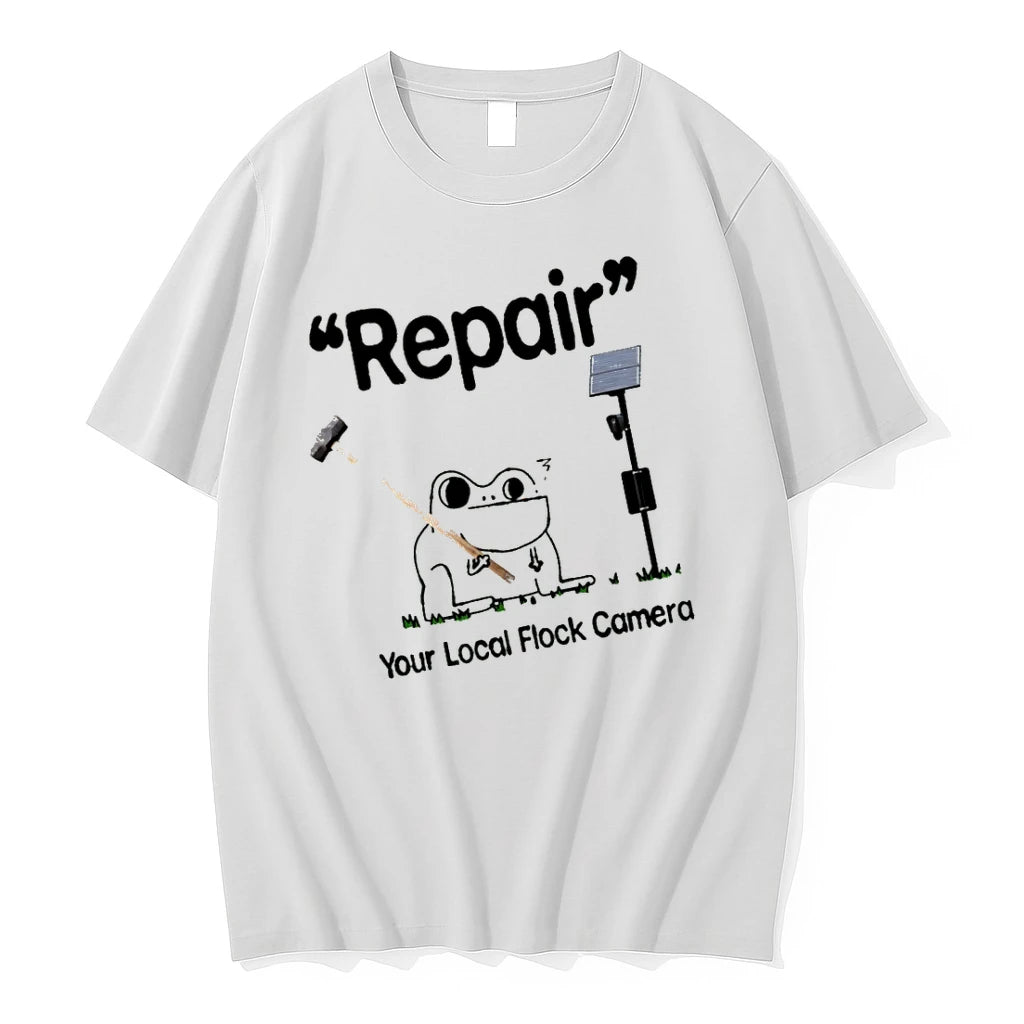 Officials Repair Your Local Flock Camera Frog Meme T Shirt Sweater
