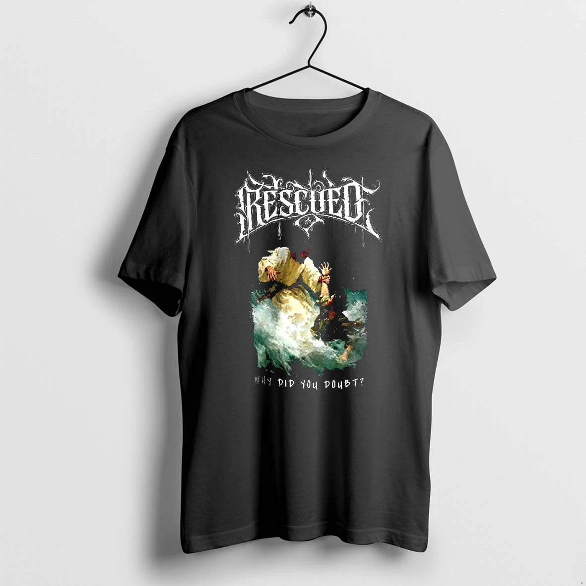 Officials Rescued Jesus Saving Man From Water Why Did You Doubt Youth T Shirt Sweater