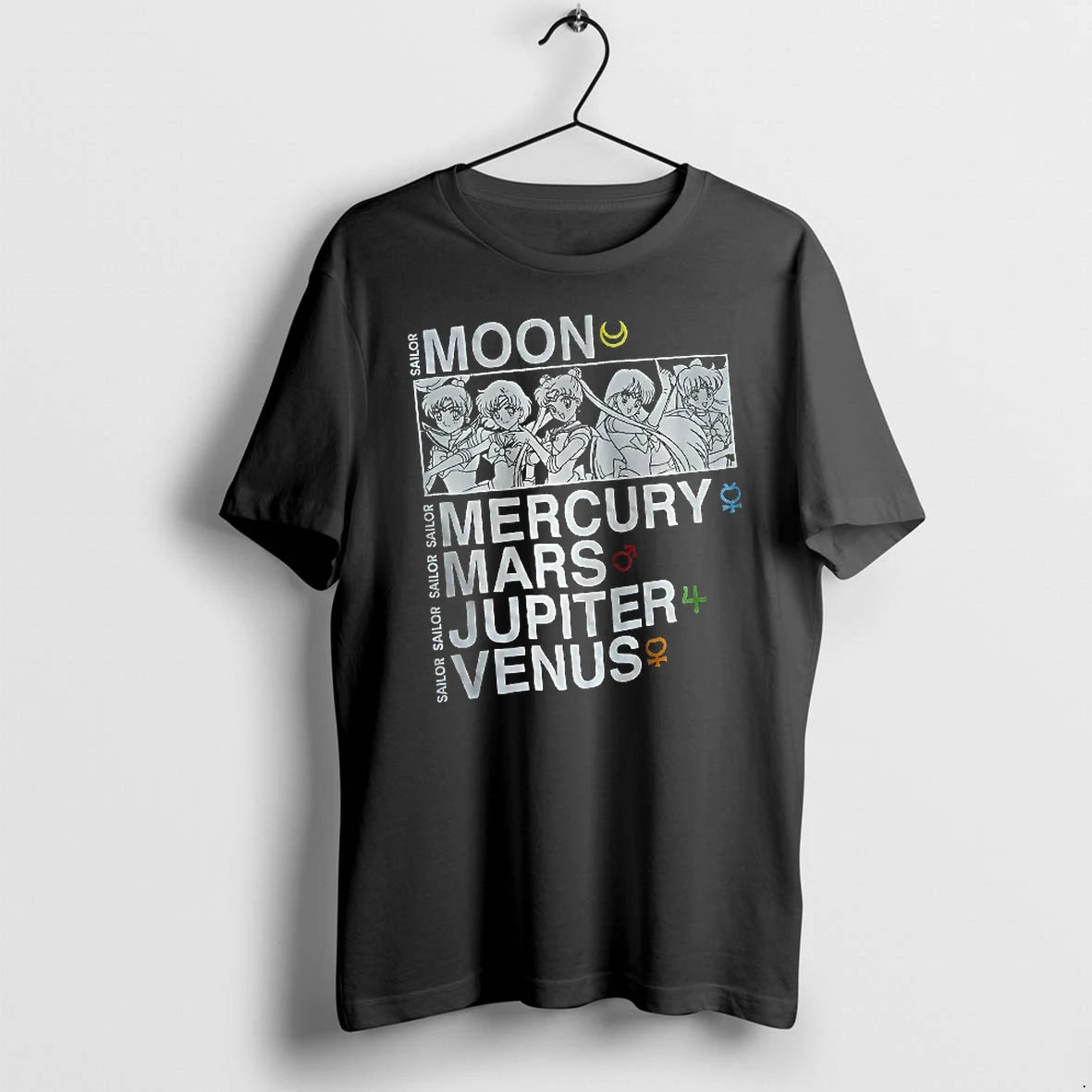 Officials Sailor Moon Mercury Mars Jupiter And Venus Character T Shirt Sweater