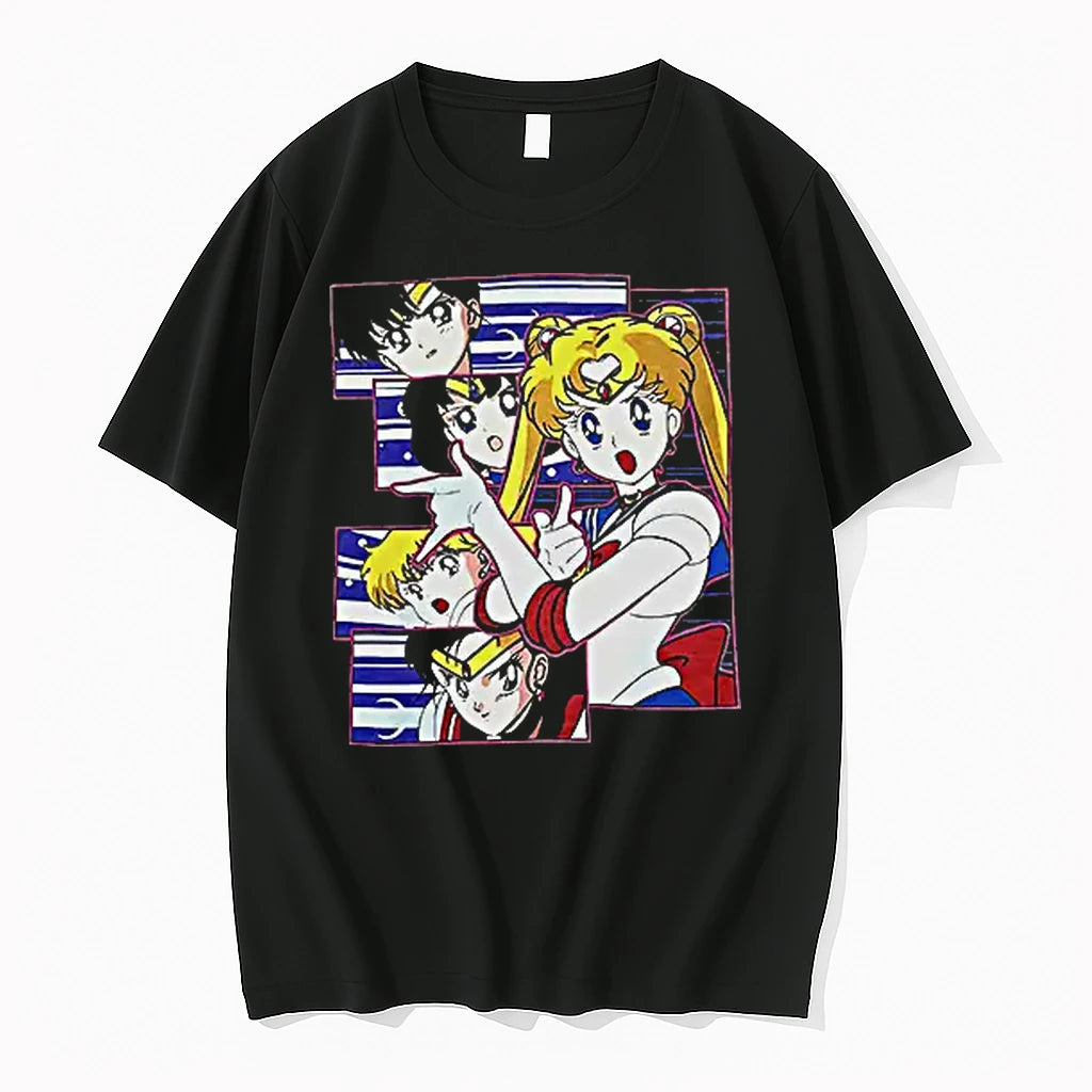 Officials Sailor Moon Sailor Mars Sailor Mercury Sailor Venus 1999 T Shirt Sweater