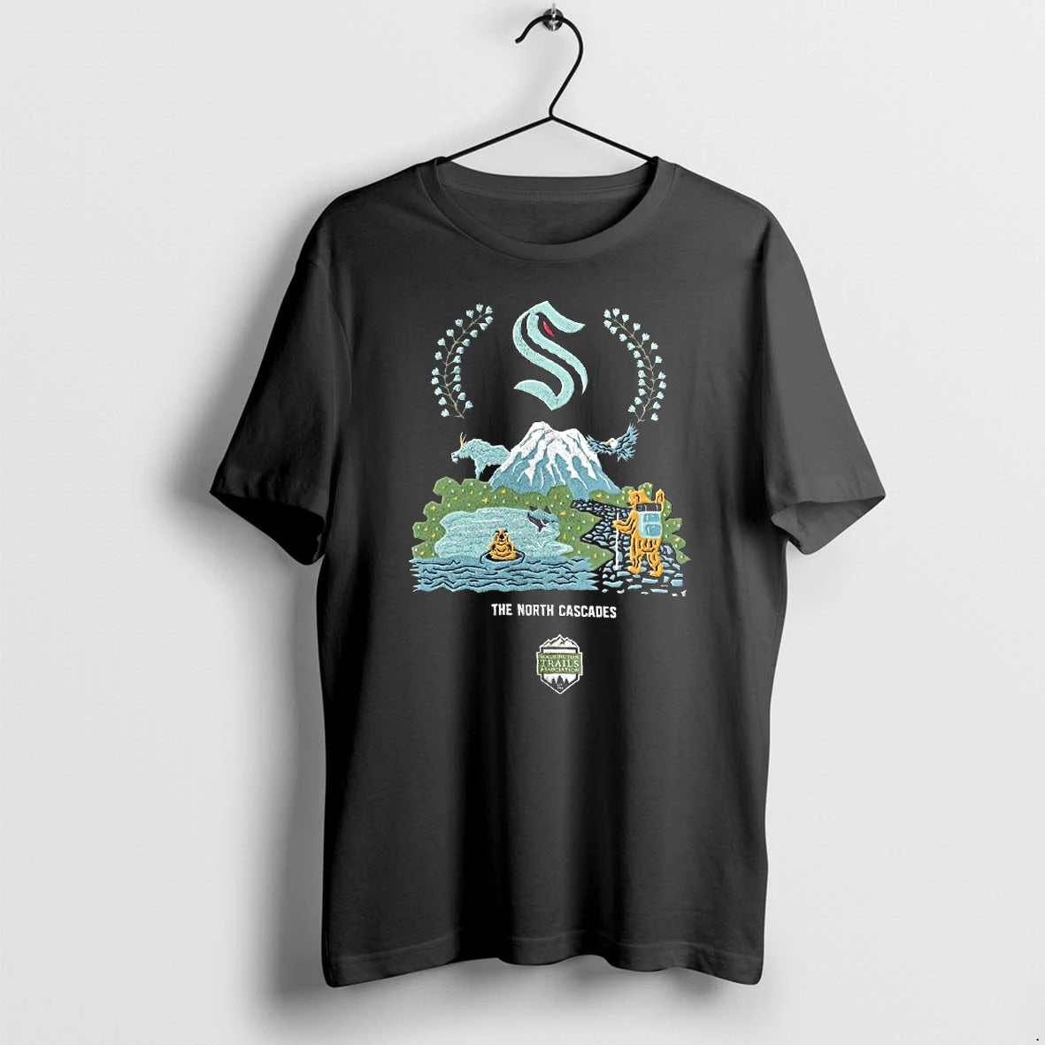 Officials Seattle Kraken The North Cascades Washington Trails Association T Shirt Sweater