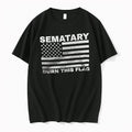Officials Sematary Burn This Flag American Flag Women T Shirt Sweater