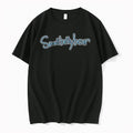 Officials Smallbellybear Blue Cursive Script Outline Lettering Logo Youth T Shirt Sweater