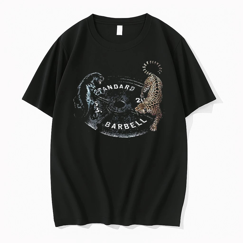 Officials Standard Barbell 45 Lb Black Panther Leopard Crawling Weight Plate Youth T Shirt Sweater
