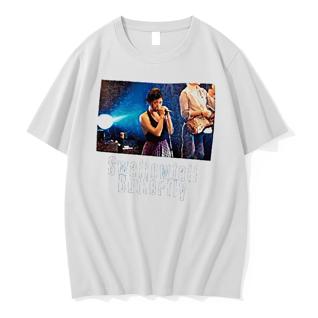 Officials Swallowtail Butterfly Chara Woman Singing Into Stage Microphone T Shirt Sweater