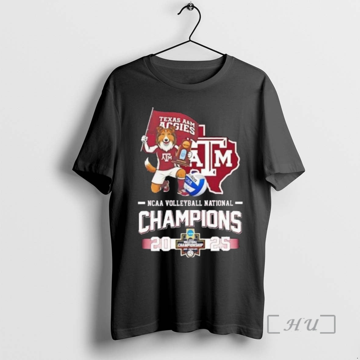 Officials Texas Am Aggies 2025 Volleyball National Champions Mascot Flag