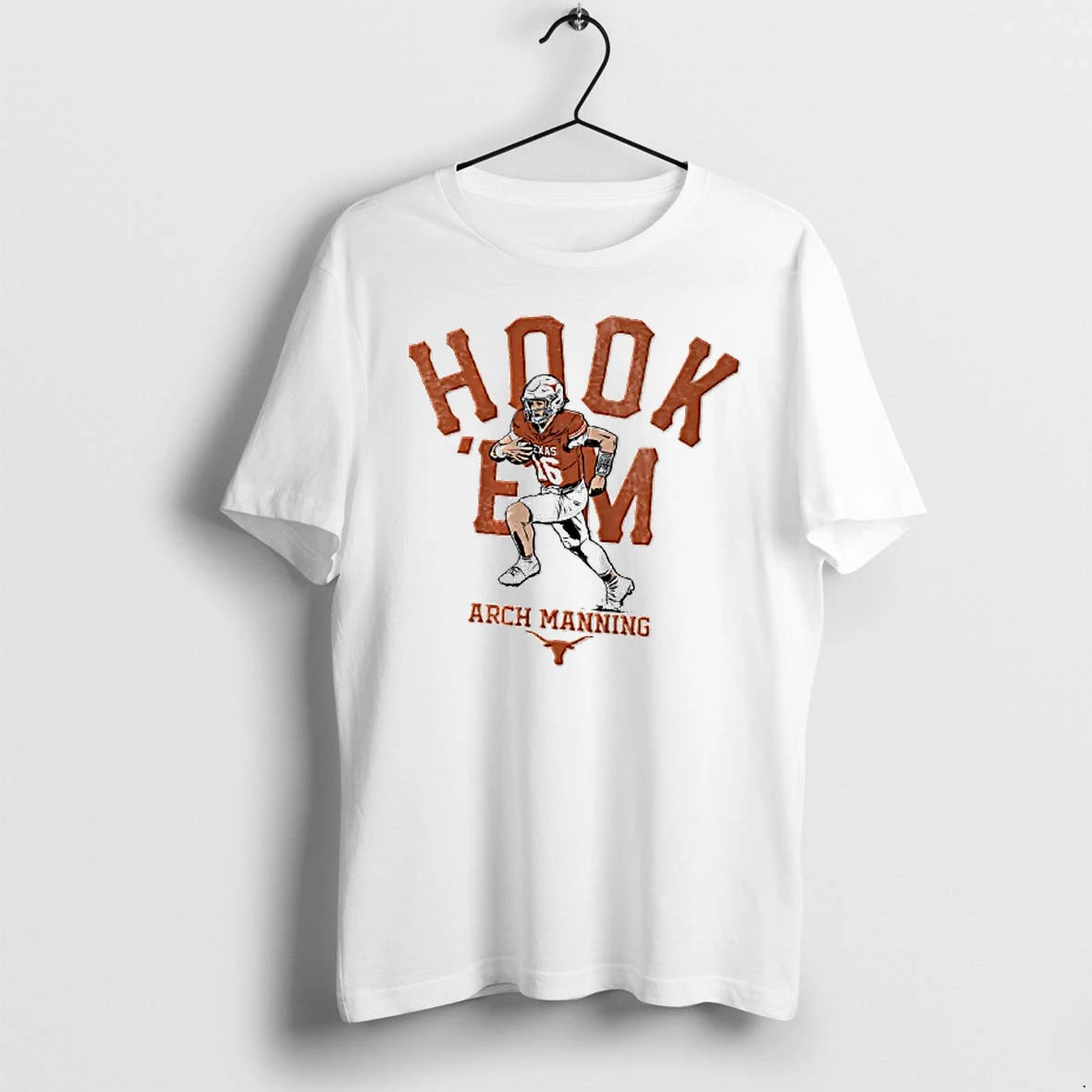 Officials Texas Longhorns Ncaa Arch Manning Hook Em Quarterback Running With Ball T Shirt Sweater