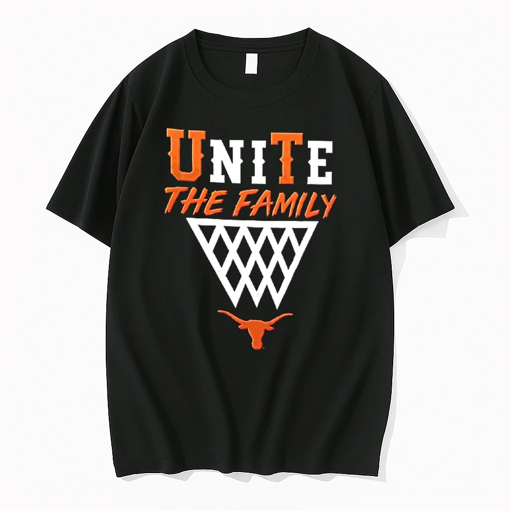 Officials Texas Longhorns Unite The Family Basketball Logo T Shirt Sweater
