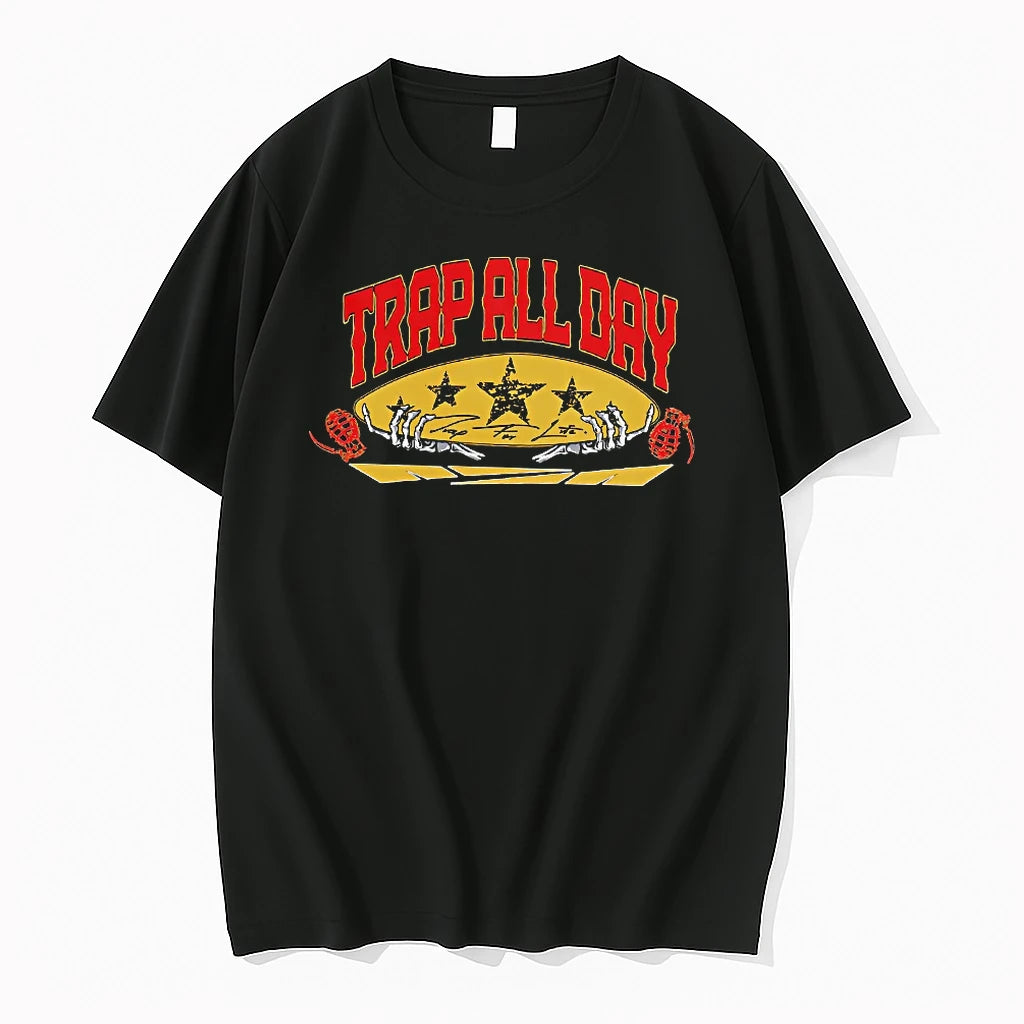 Officials Trap All Day Trap For Life Nza Skeleton T Shirt Sweater