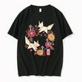 Officials Two Origami Foxes Floral Wreath T Shirt Sweater