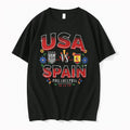 Officials Usa Vs Spain Philadelphia 2026 Country Logos Floral Border Frame T Shirt Sweater