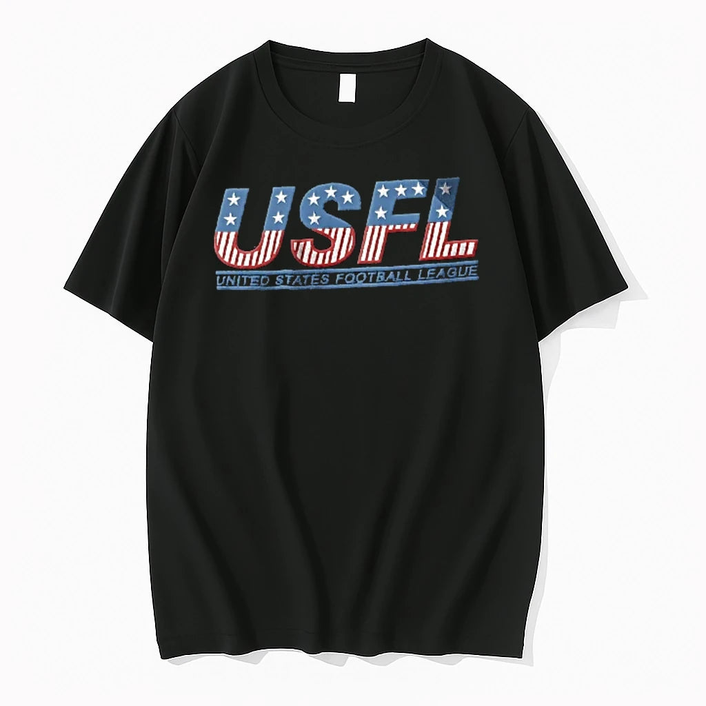 Officials Usfl United States Football League Stars Stripes American Flag Distressed Youth T Shirt Sweater