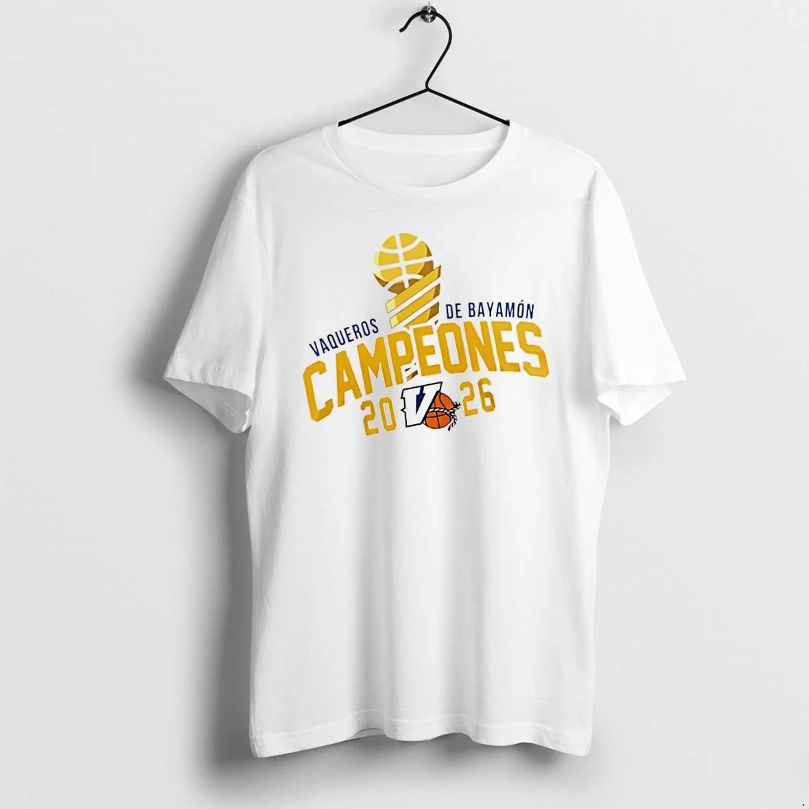 Officials Vaqueros De Bayamon Bsn Champions 2026 Trophy T Shirt Sweater