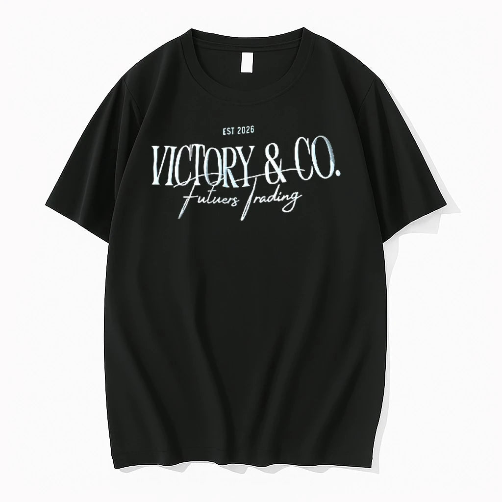 Officials Victory And Co Est 2026 Futuers Trading Script Typography Logo Youth T Shirt Sweater
