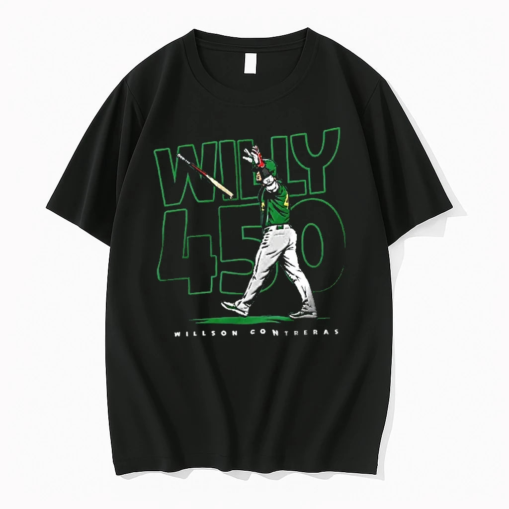 Officials Willson Contreras Willy 450 Baseball Batter Flipping Bat T Shirt Sweater