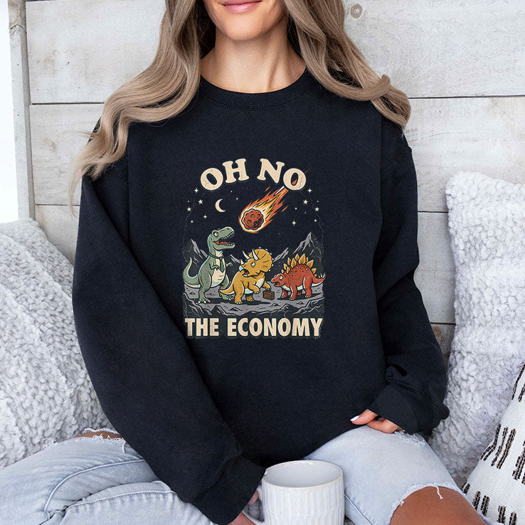 Oh No The Economy Dinosaur T Shirt