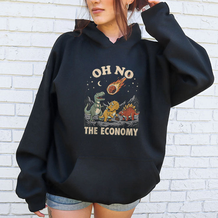 Oh No The Economy Dinosaur T Shirt