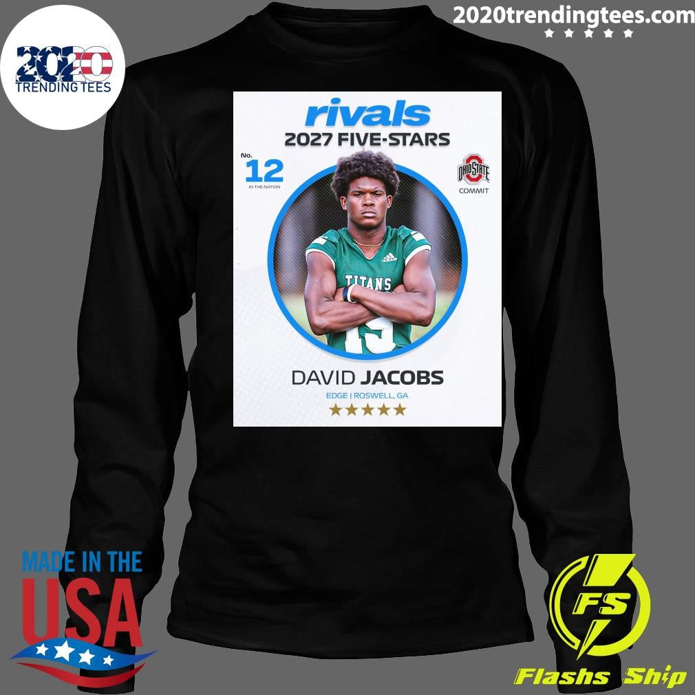 Ohio State Edge Commit David Jacobs Ranks No. 12 and Five-Stars In The Updated 2027 Shirt