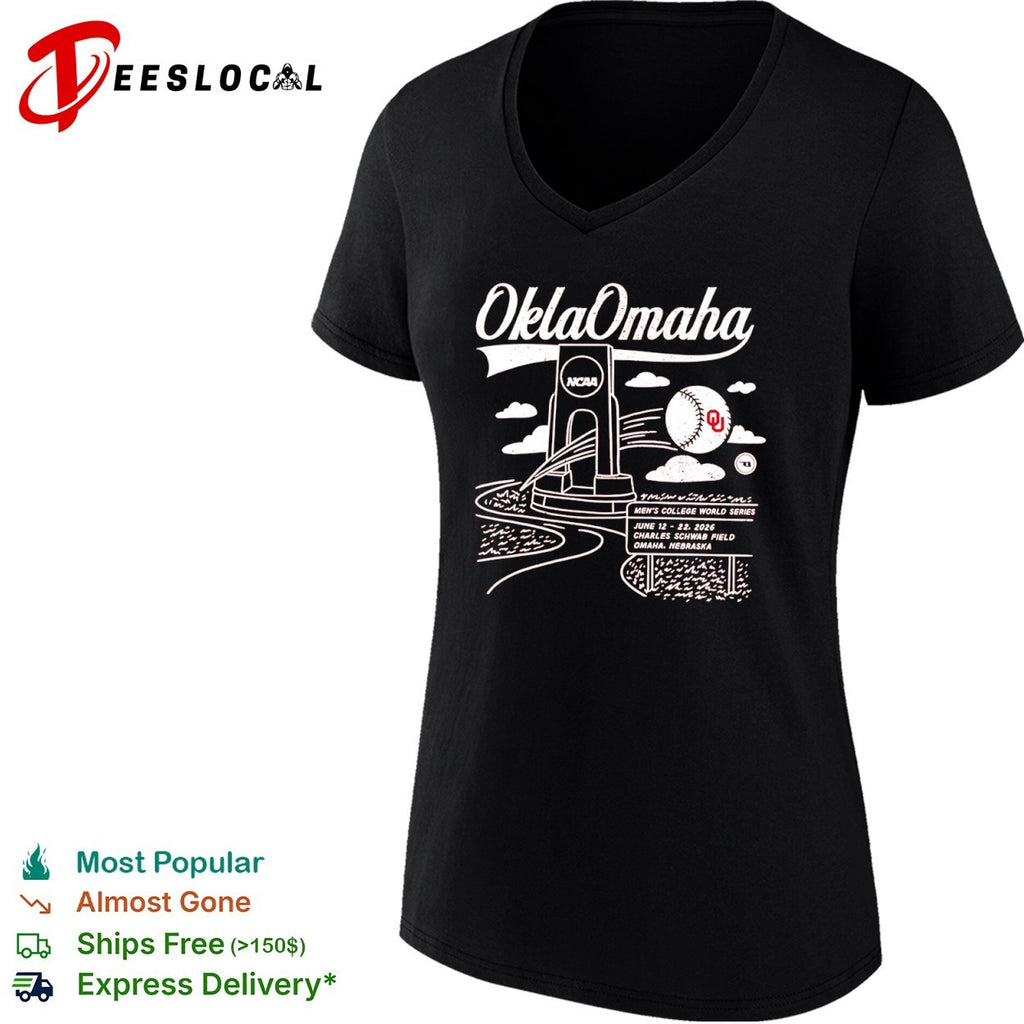 OklaOmaha 2026 Mens College World Series Oklahoma Sooners Baseball shirt