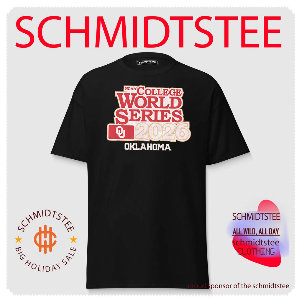 Oklahoma Baseball 2026 College World Series logo shirt