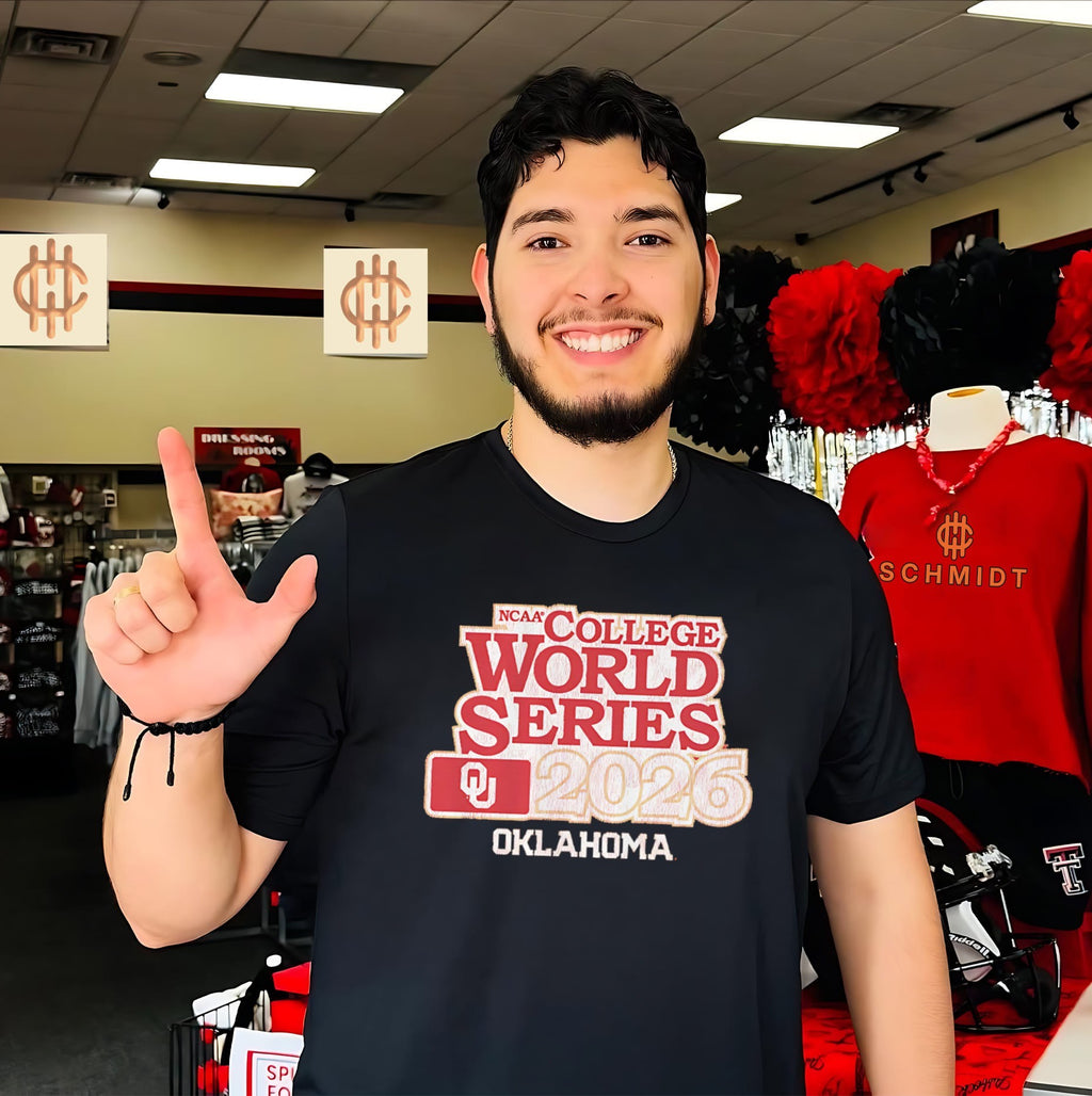 Oklahoma Baseball 2026 College World Series logo shirt