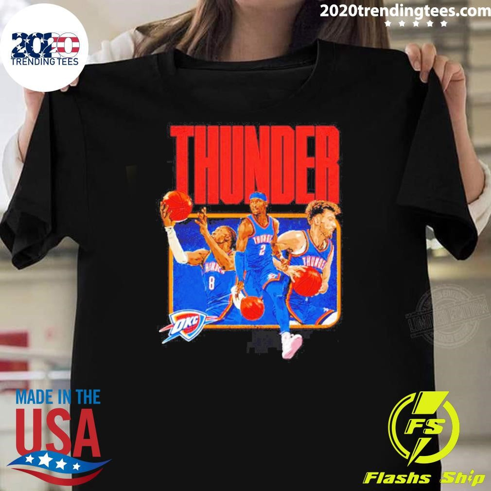 Oklahoma City Thunder 2026 Playoffs Trio Graphic Shirt