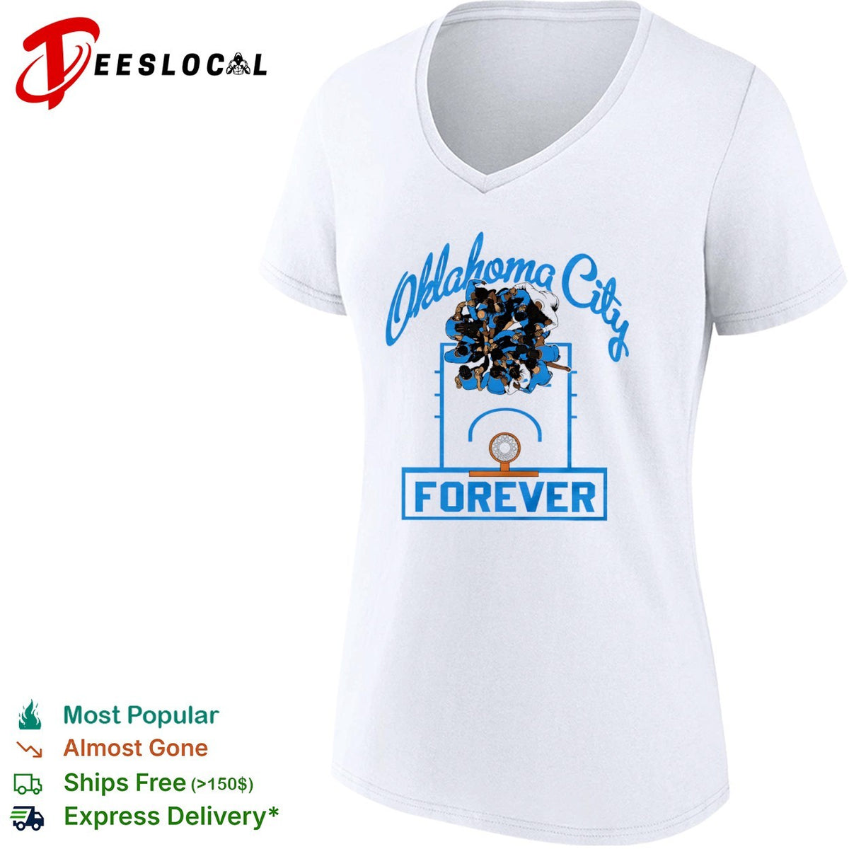 Oklahoma City Thunder Basketball Team Oklahoma City Forever Player Huddle shirt
