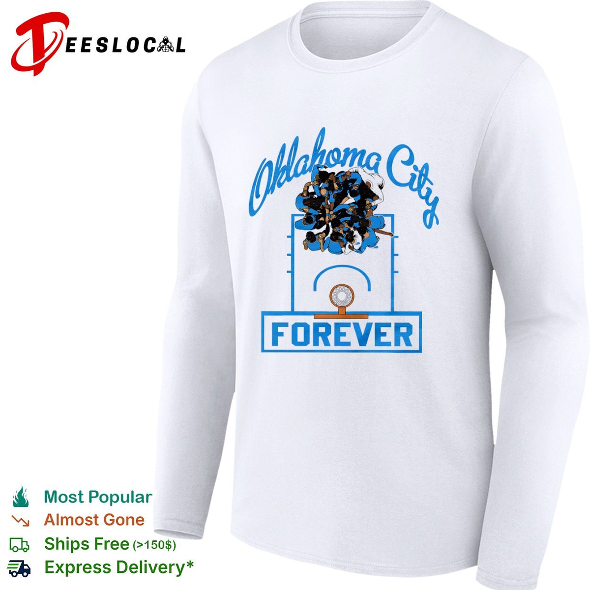 Oklahoma City Thunder Basketball Team Oklahoma City Forever Player Huddle shirt