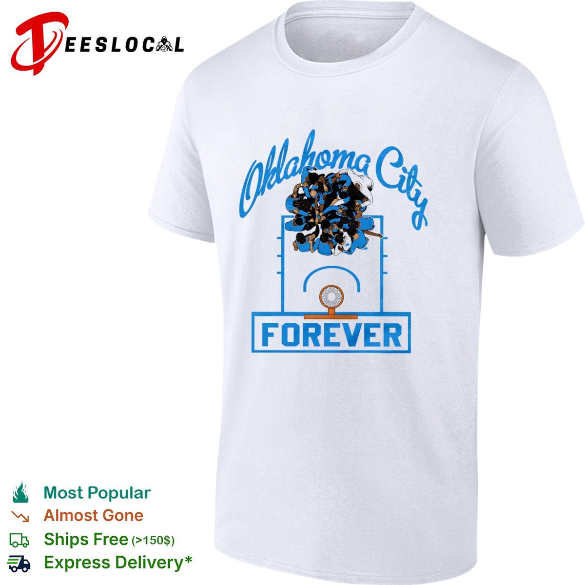 Oklahoma City Thunder Basketball Team Oklahoma City Forever Player Huddle shirt