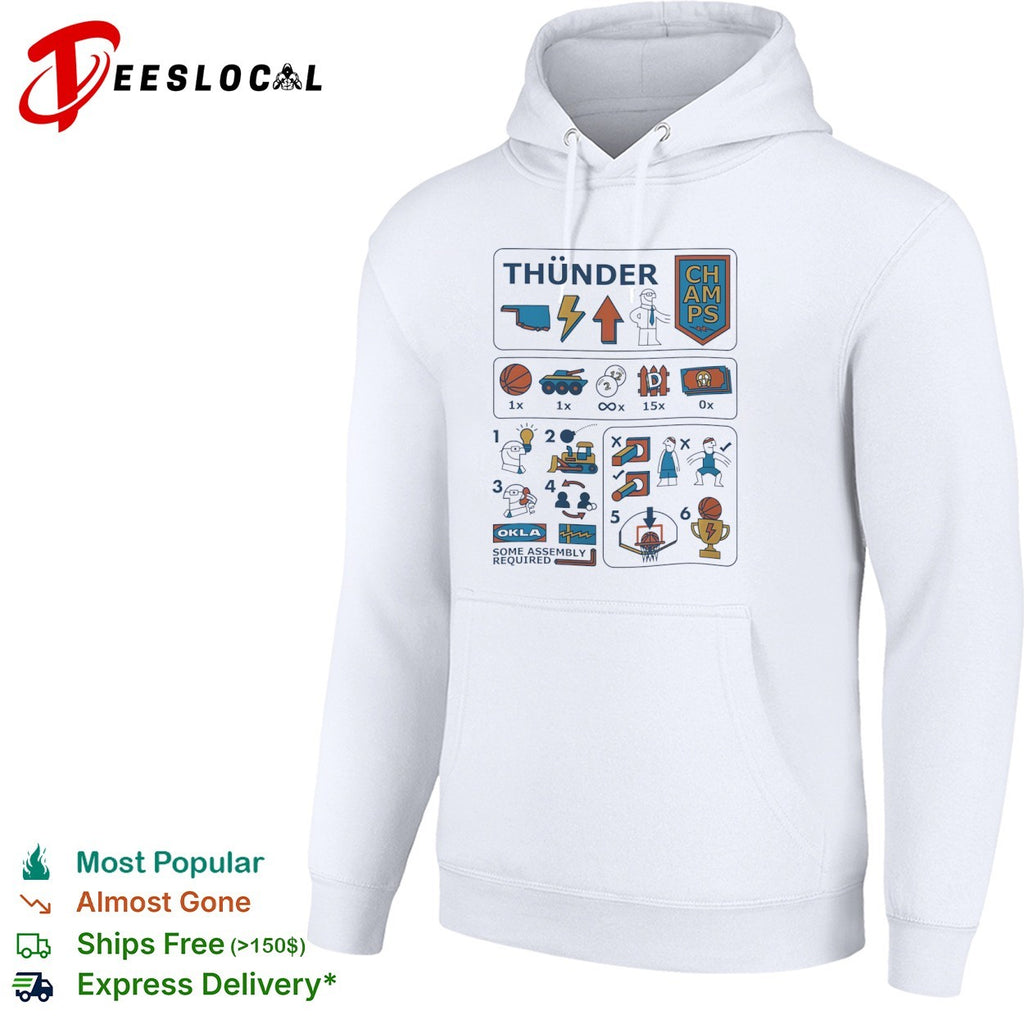 Oklahoma City Thunder Sam Presti Some Assembly Required Parody NBA Basketball shirt