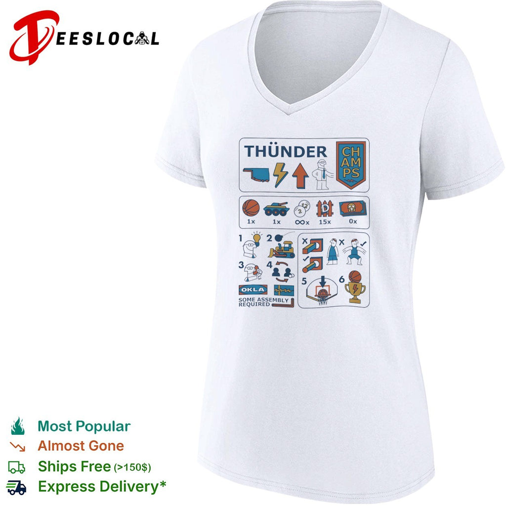 Oklahoma City Thunder Sam Presti Some Assembly Required Parody NBA Basketball shirt