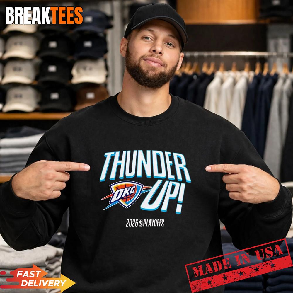 Oklahoma City Thunder Up 2026 NBA Playoffs Basketball Logo T-Shirt