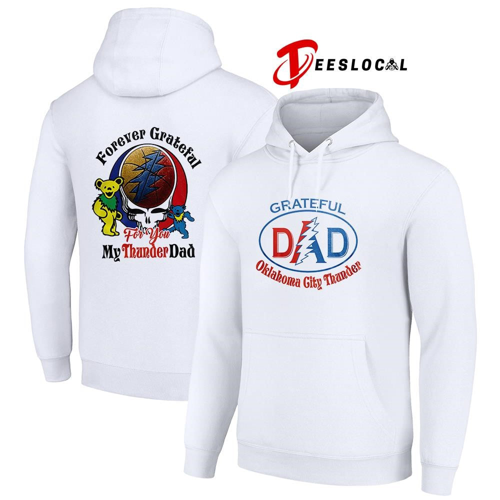 Oklahoma City Thunder x Grateful Dead Father Day forever Grateful logo shirt