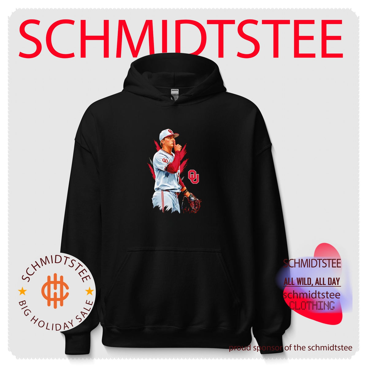 Oklahoma Jackson Cleveland shhh posing shirt