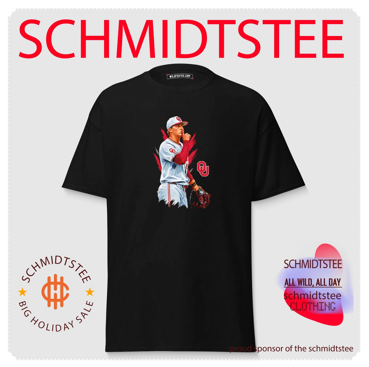 Oklahoma Jackson Cleveland shhh posing shirt