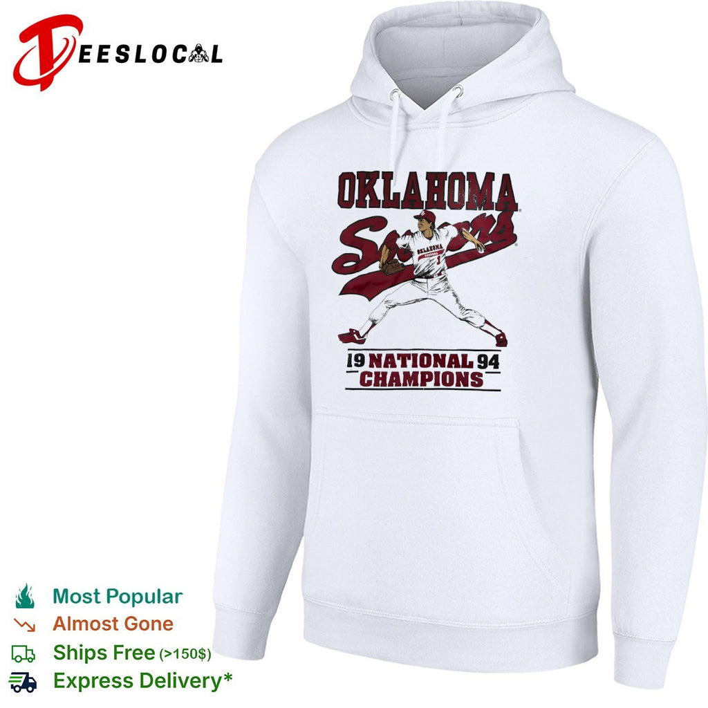 Oklahoma Sooners 1994 National Champions Baseball Shirt