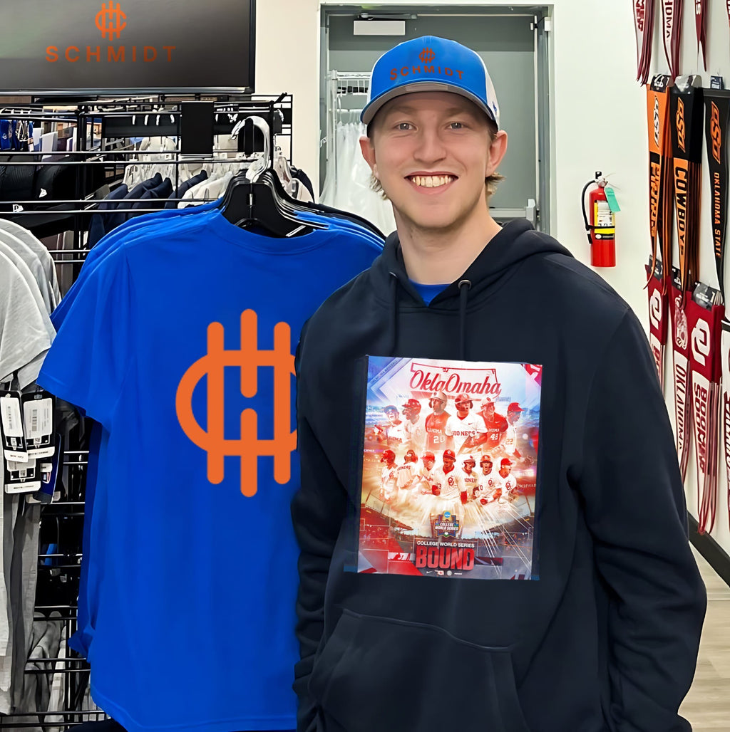 Oklahoma Sooners 2026 Men’s College World Series team collage shirt